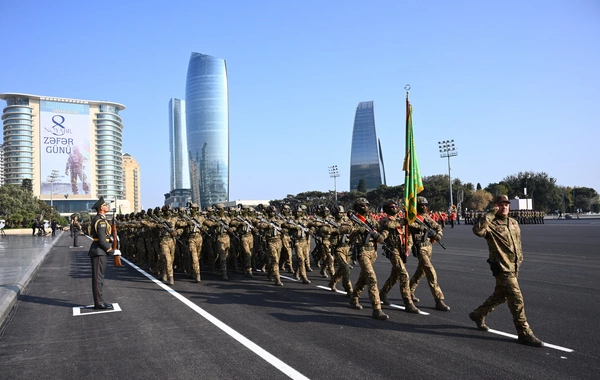 Vətən müharibəsində Qələbənin beşinci ildönümünə həsr olunmuş Hərbi parad keçirilib