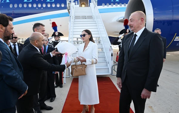 Azərbaycan Prezidenti İlham Əliyev İtaliyada işgüzar səfərdədir