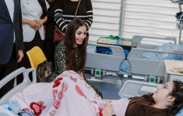 Leyla və Arzu Əliyevalar "Leyla Medical Center"in Pediatriya Mərkəzində olublar