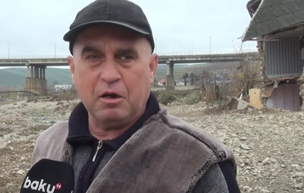 Şabran sakini: Yağış yağanda evdə yatmağa qorxuruq