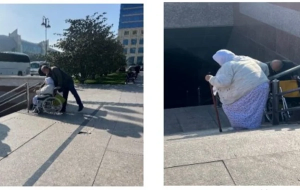 Ombudsman monitorinqi: Bakıda əlillər üçün olan pandusların bir hissəsi standartlara uyğun deyil