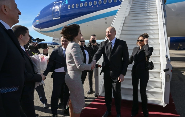 Prezident İlham Əliyev Gürcüstana dövlət səfərinə gedib