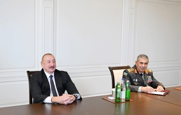Prezident İlham Əliyev Türkiyə Silahlı Qüvvələrinin Baş Qərargah rəisini qəbul edib