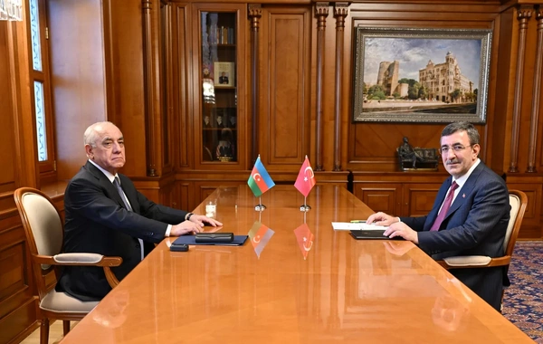 Əli Əsədov Türkiyənin vitse-prezidenti Cevdet Yılmazla görüşüb