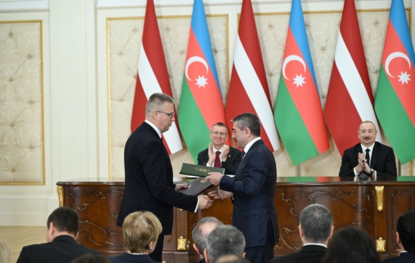 Azərbaycanla Latviya arasında 5 sənəd mübadilə edilib