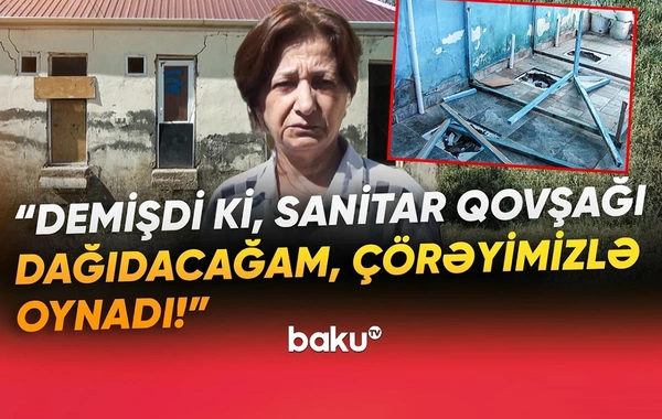 Goranboyda məktəbin sanitar qovşağını söküb yararsız vəziyyətə salıblar? - AÇIQLAMA