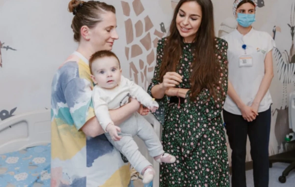 Leyla və Arzu Əliyevalar "Leyla Medical Center"in Pediatriya Mərkəzində olublar