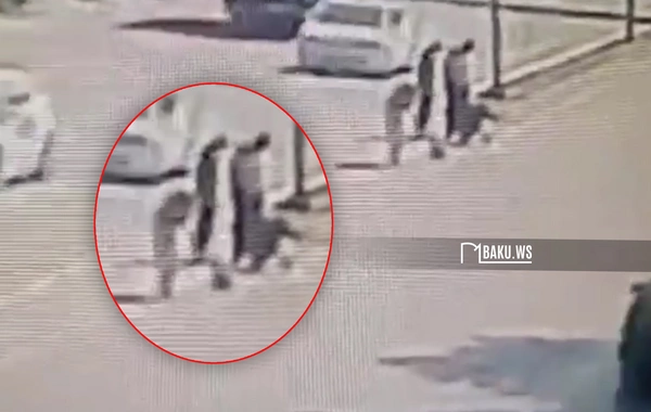 Bakıda yoldakı qoşa xətti qırıq-qırıq etdilər - ANBAAN VİDEO
