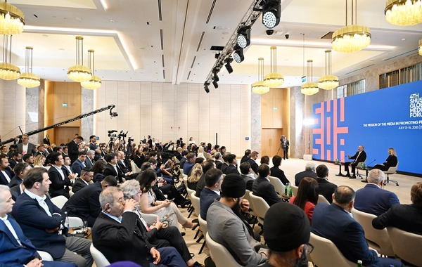 Prezident İlham Əliyev IV Şuşa Qlobal Media Forumunun açılışında iştirak edib