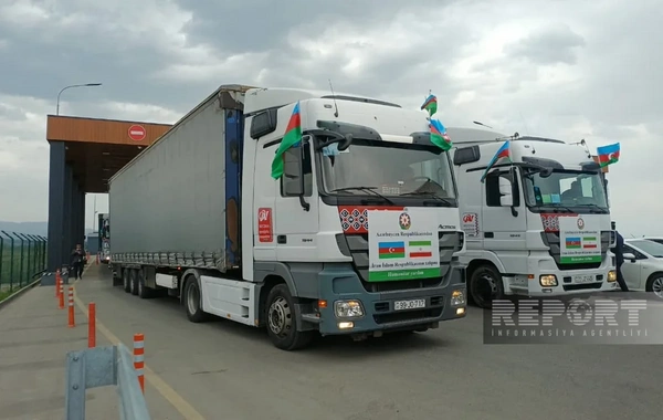 Azərbaycan Prezidentinin tapşırığı ilə İrana növbəti humanitar yardım yola salınır