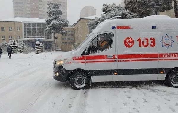 Qarlı hava səbəbindən təcili yardıma müraciət edənlərin sayı AÇIQLANDI
