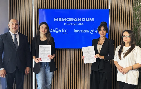 Facemark MMC ilə Dalğa FM arasında 14 sentyabr 2026-cı il tarixində əməkdaşlığa dair Anlaşma Memorandumu imzalanıb