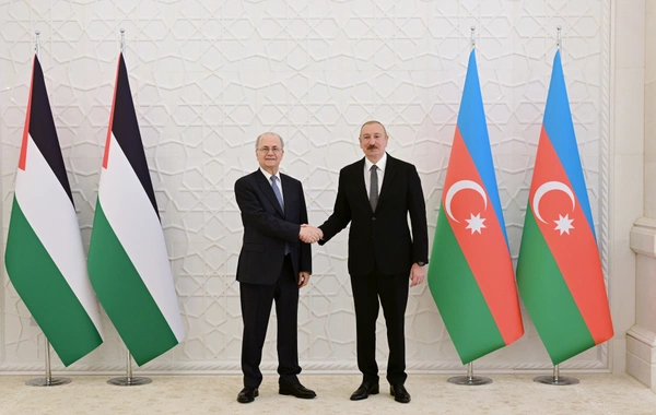 İlham Əliyev Fələstinin Baş nazirini qəbul edib