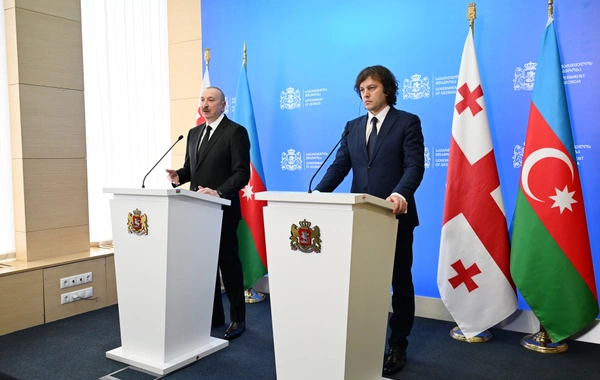 Президент Азербайджана и премьер-министр Грузии выступили с заявлениями для прессы
