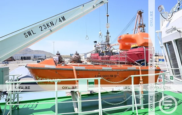 Azərbaycandan Türkmənistana hədiyyə olunan tankerin GÖRÜNTÜLƏRİ