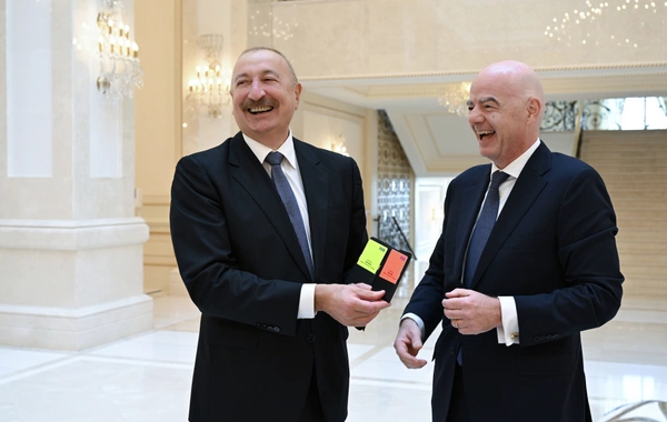 Prezident İlham Əliyev FIFA-nın prezidentini qəbul edib