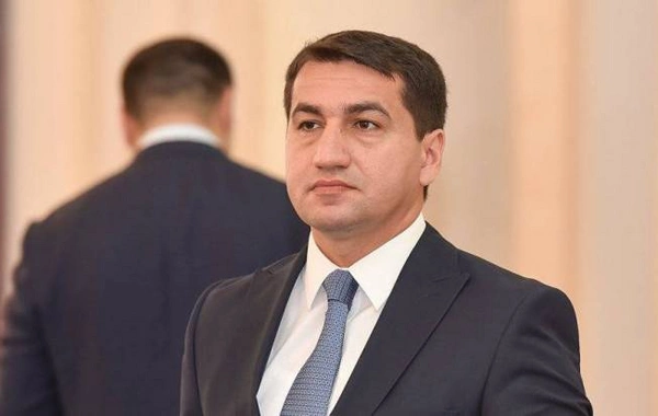 Hikmət Hacıyev diplomatların Laçın səfəri ilə bağlı paylaşım edib