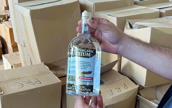 Naxçıvanda saxta aksiz markalı alkoqollu içkilər aşkarlanıb