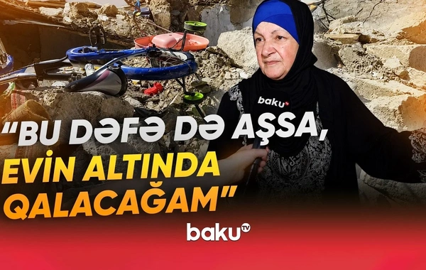Bakıda bina sakinləri ölüm qorxusu ilə yaşayırlar