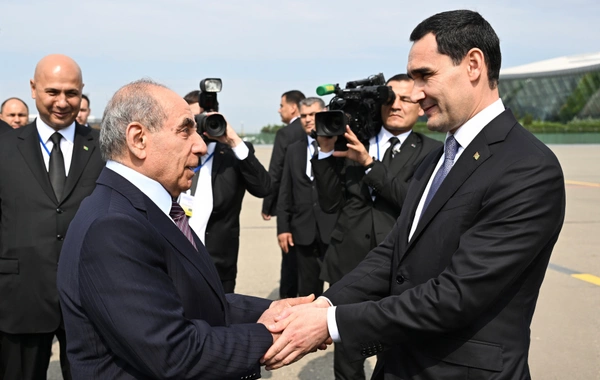 Türkmənistan Prezidenti Sərdar Berdiməhəmmədov Azərbaycana səfərə gəlib