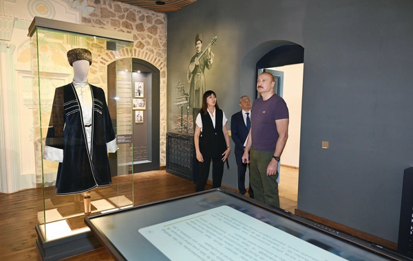 İlham Əliyev Şuşada "Sadıqcanın evi"nin bərpadan sonra açılışında iştirak edib