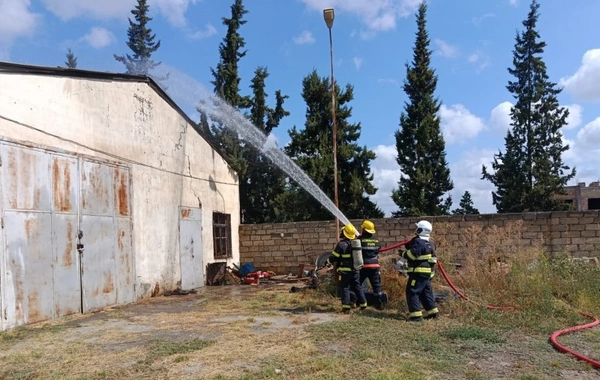 FHN Ağdamda yanğın-taktiki təlim keçirib
