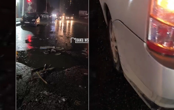 Xırdalanda maşın lükə düşdü, qurumlar məsuliyyəti bir-birinin üzərinə atır