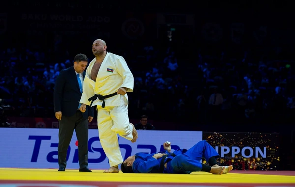 Dünya çempionatı: Uşanqi Kokauri finalda, Kənan Nəsibov bürünc medal uğrunda yarışacaq