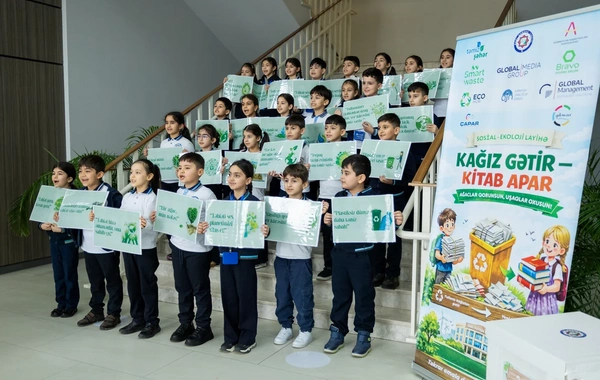 "Kağız gətir - kitab apar" sosial-ekoloji layihəsinə start verildi