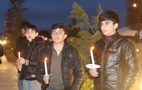 Xocalıda soyqırım qurbanlarının xatirəsinə flaşmob keçirilib