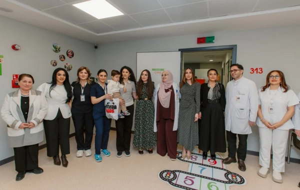 Leyla və Arzu Əliyevalar "Leyla Medical Center"in Pediatriya Mərkəzində olublar