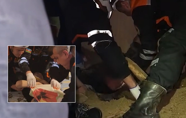 Обрушение жилого дома в Баку: 30-летнюю женщину чудом спасли из-под завалов