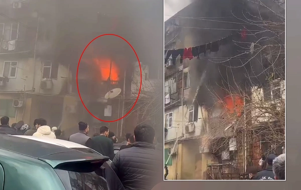 Dərnəgüldə yaşayış binasında YANĞIN BAŞLAYIB