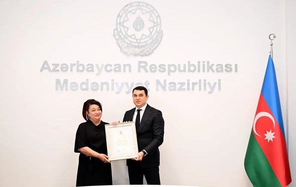 Niyaməddin Musayev, Ağaəli İbrahimov və bir sıra şəxsə Mədəniyyət Nazirliyinin Fəxri diplomu verilib