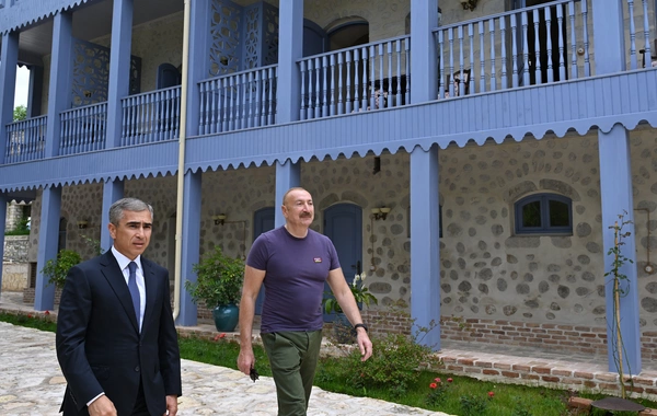 Prezident İlham Əliyev Şuşada "Yasəmən" hotelinin yeni korpusları ilə tanış olub