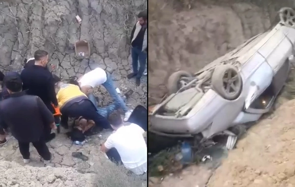 Bakı‑Quba yolunda AĞIR QƏZA - Maşın çevrilib aşdı