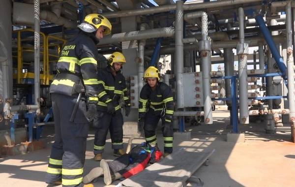 FHN Neft Emalı Zavodunda yanğın-taktiki təlim keçirib