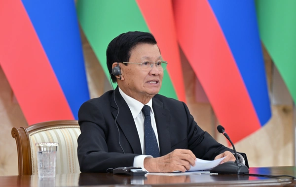 Azərbaycan və Laos prezidentləri mətbuata bəyanatlarla çıxış ediblər