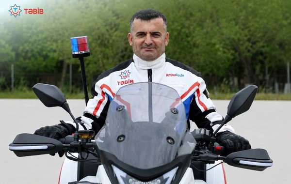 Azərbaycanda ilk dəfə motosikletlər təcili tibbi yardım xidmətinə cəlb olunub