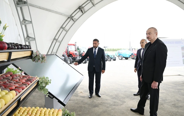 President Ilham Aliyev participated in the opening of the Yevlakh pilot agropark