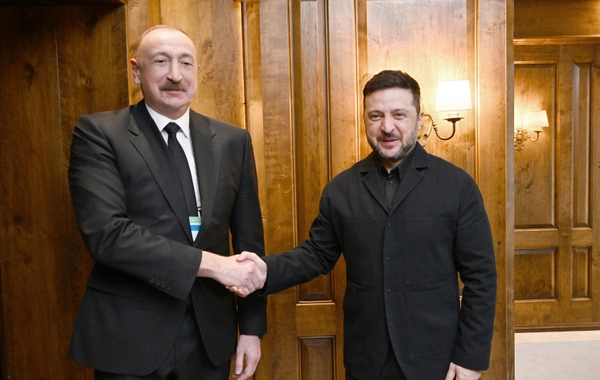 Prezident İlham Əliyevin Münhendə Ukrayna Prezidenti Volodimir Zelenski ilə görüşü olub