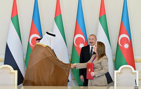 İlham Əliyev Birləşmiş Ərəb Əmirliklərinin milli təhlükəsizlik müşavirini qəbul edib
