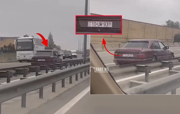 Bakı-Qazax yolunda avtomobil protiv sürdü