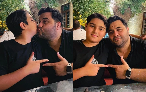 Oğlu ilə illər əvvəlki görüntülərini paylaşdı