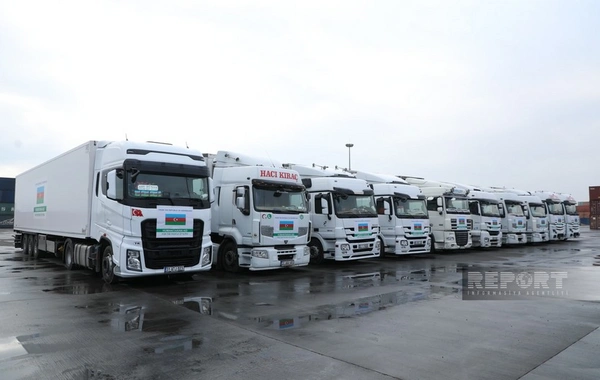 Из Азербайджана в Сирию отправлено около 200 тонн гумпомощи