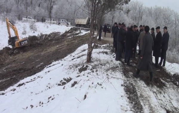 Qusarda 10 ildir quruyan "Bənövşə gölü" yenidən bərpa olunur