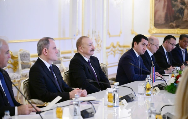 Состоялись встречи Президента Азербайджана с председателем Нацсовета Словакии