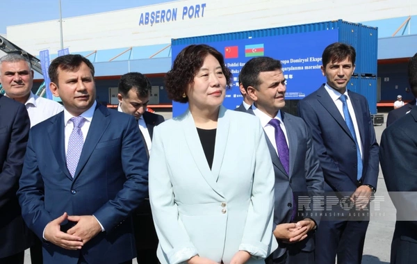 The Chinese train successfully arrived in Baku after a long journey from the Celestial Empire