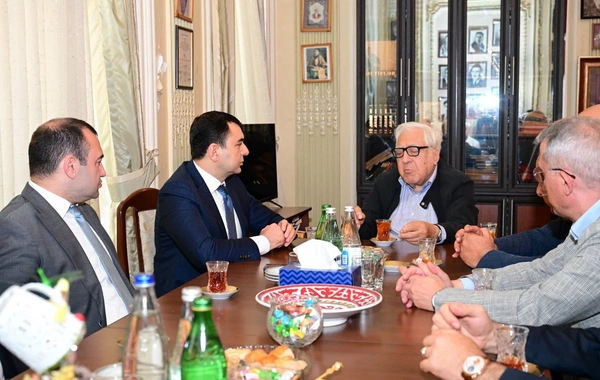 Adil Kərimli Xalq yazıçısı Anarla ədəbi prosesin inkişafını müzakirə edib