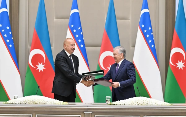 Daşkənddə Azərbaycan-Özbəkistan sənədlərinin imzalanması və mübadiləsi mərasimi olub